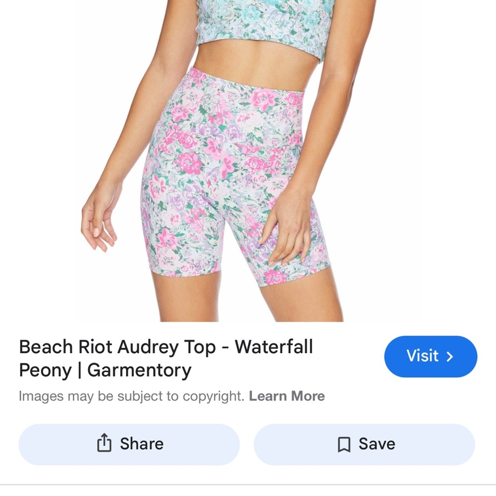 Beach Riot Floral Crop Top and Shorts Set - Picture 2 of 7
